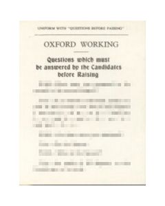 Craft Oxford Working Raising Card