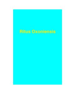 Craft Ritus Oxoniensis